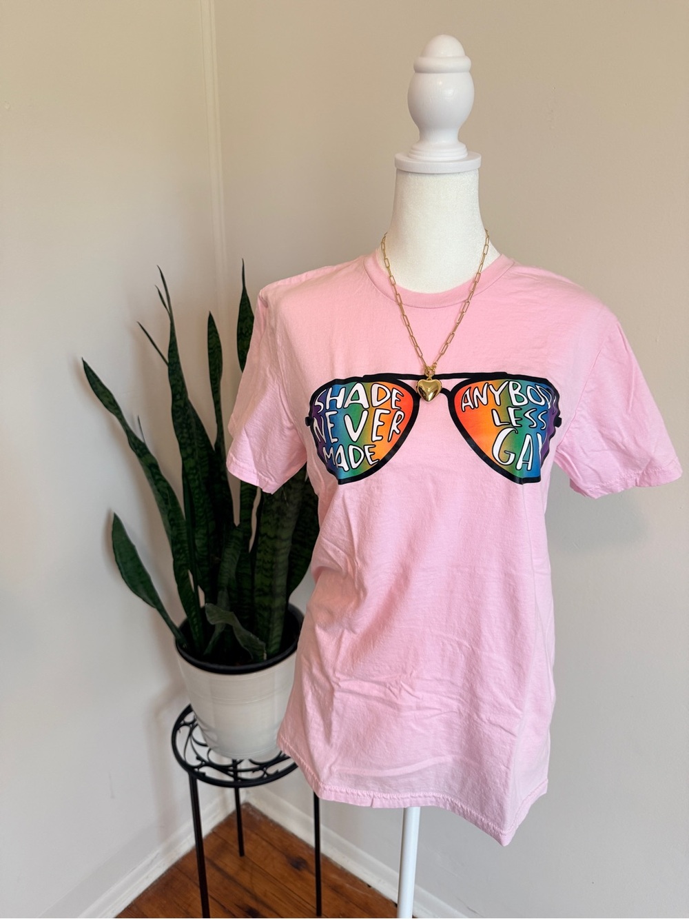 Gildan Softstyle | Pride Themed Light Pink Crewneck Tee
